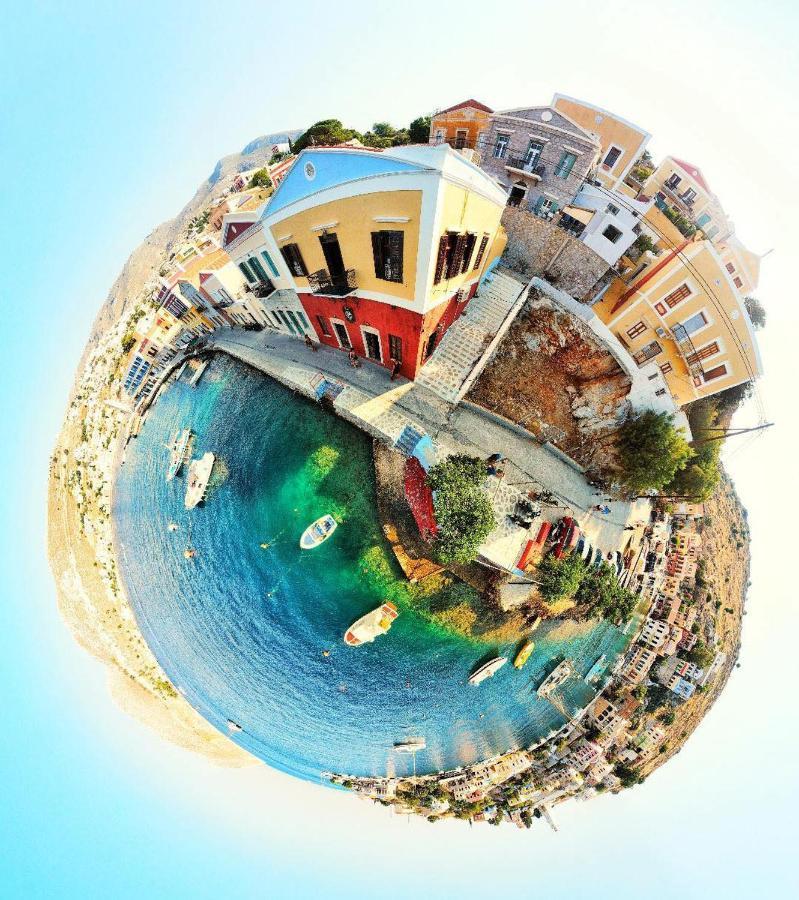 Moschos Mansion Villa Sými Buitenkant foto