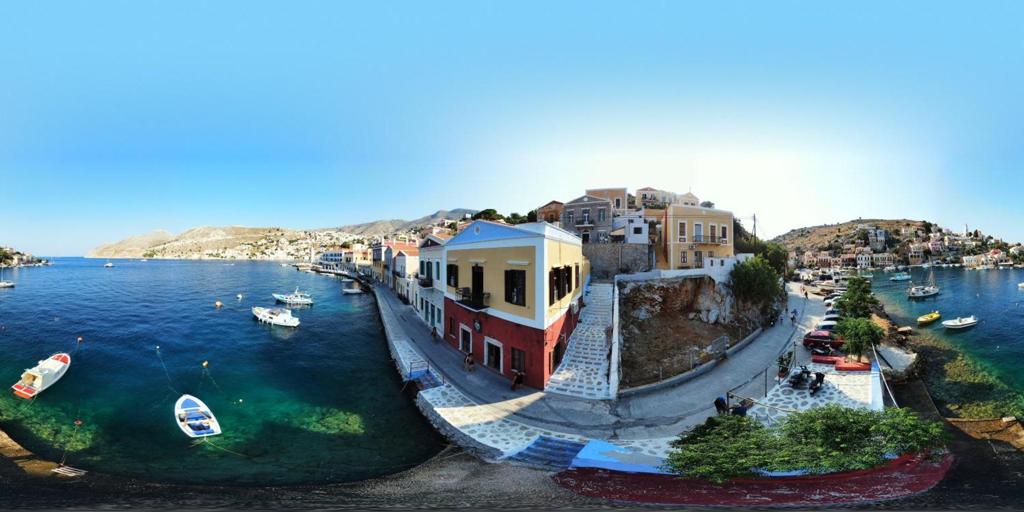 Moschos Mansion Villa Sými Buitenkant foto