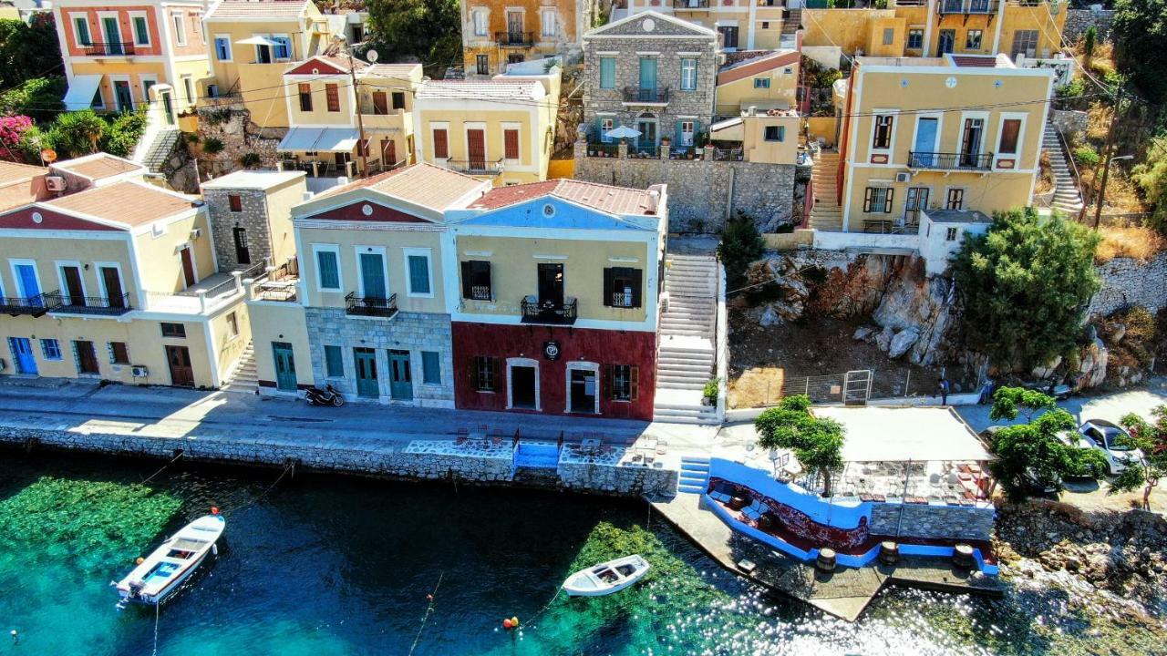 Moschos Mansion Villa Sými Buitenkant foto