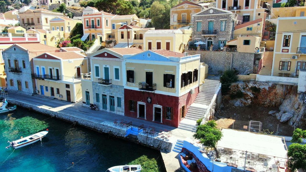 Moschos Mansion Villa Sými Buitenkant foto