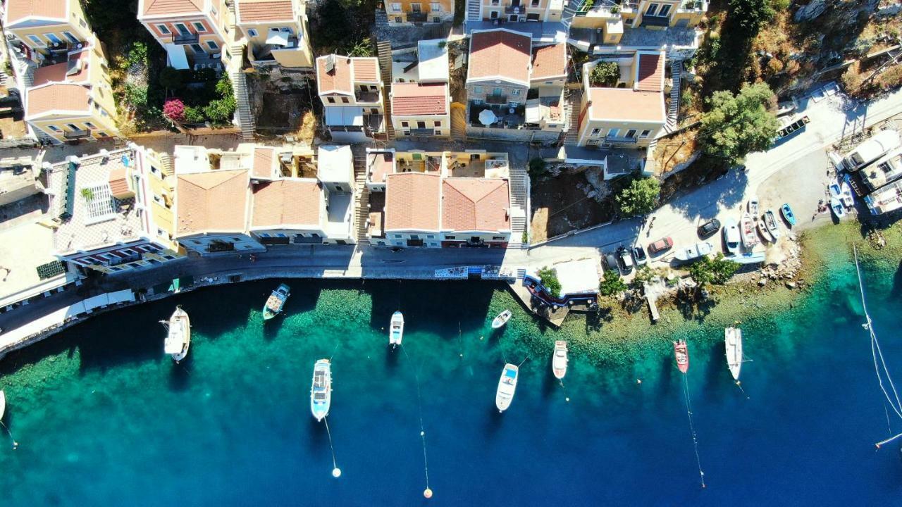 Moschos Mansion Villa Sými Buitenkant foto