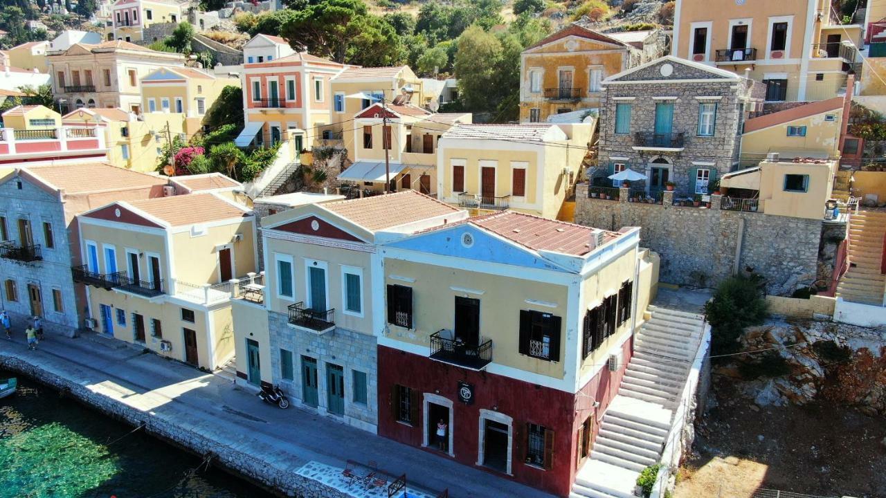 Moschos Mansion Villa Sými Buitenkant foto
