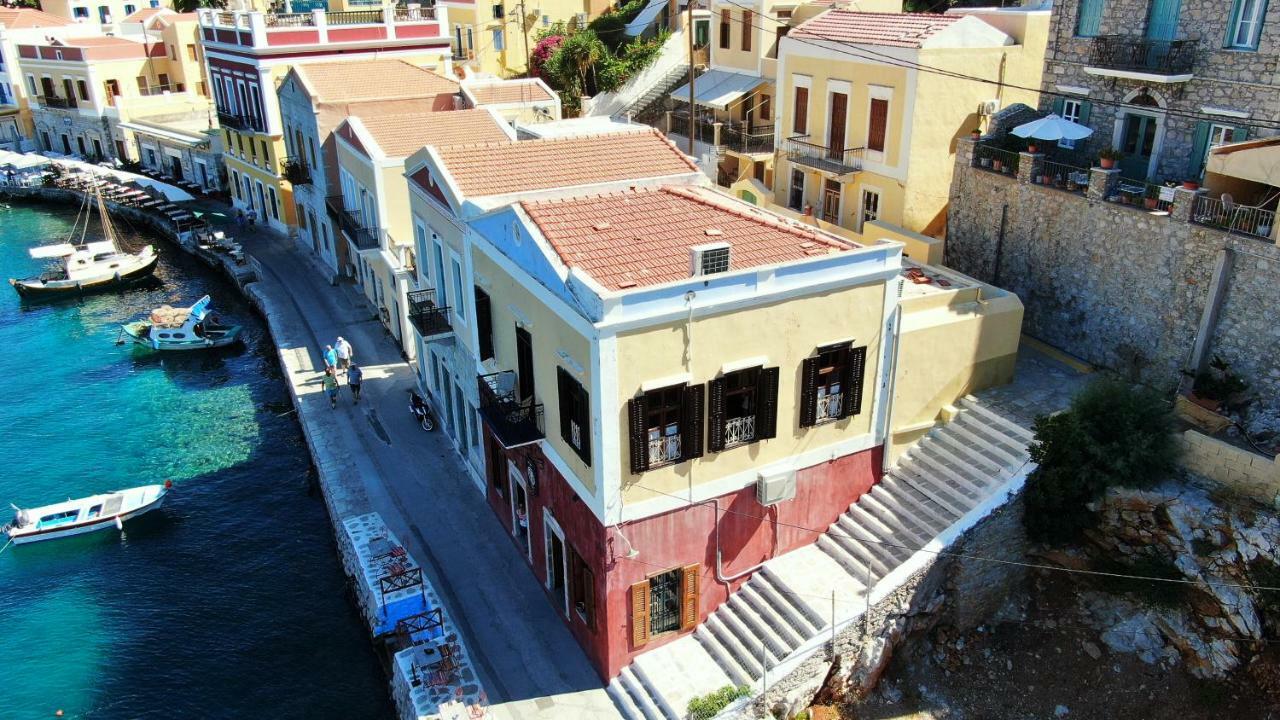 Moschos Mansion Villa Sými Buitenkant foto