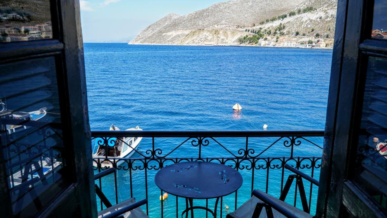 Moschos Mansion Villa Sými Buitenkant foto