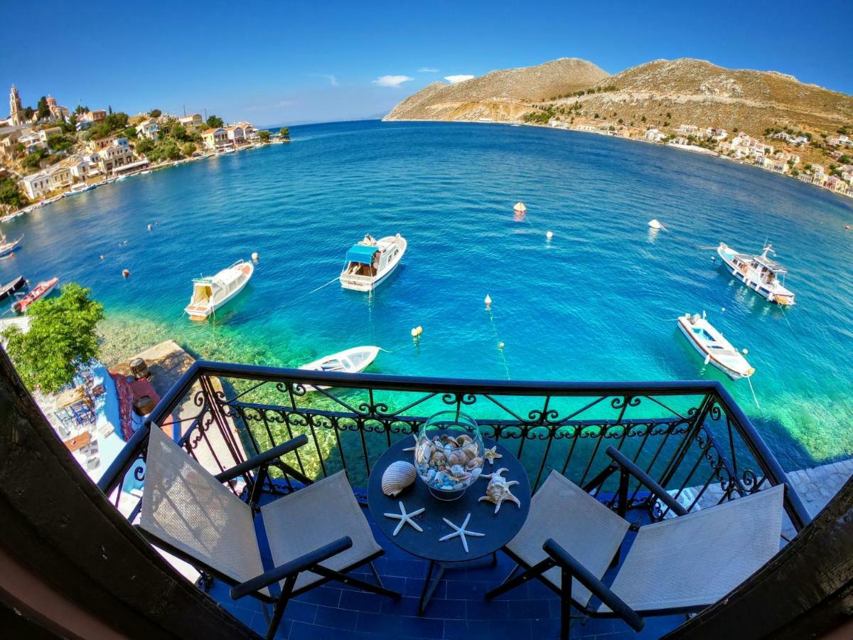 Moschos Mansion Villa Sými Buitenkant foto