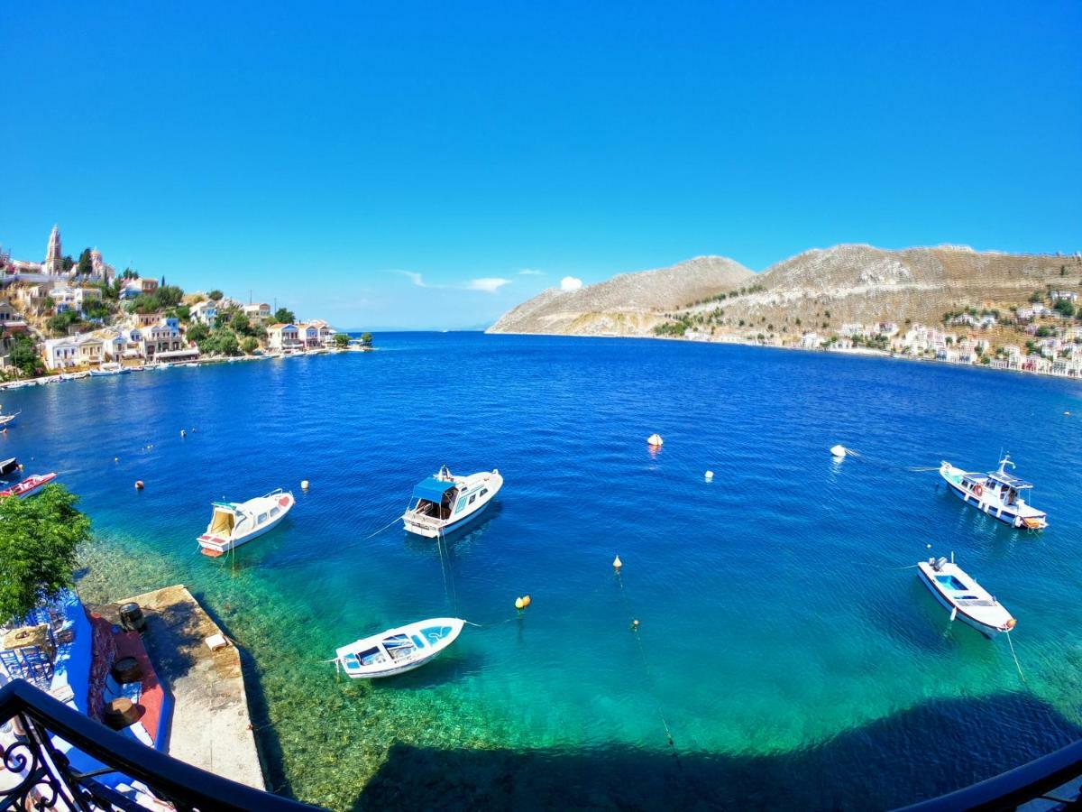 Moschos Mansion Villa Sými Buitenkant foto